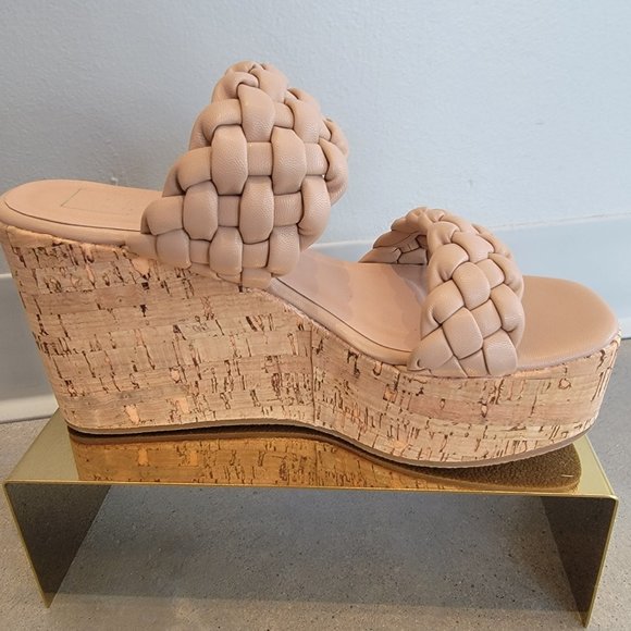ShuShop Nude Braided Platform Sandals - Picture 3 of 4